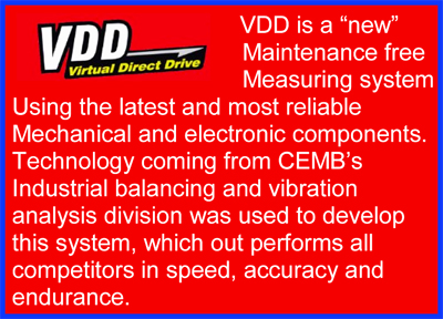 virtual direct drive wheel balancer